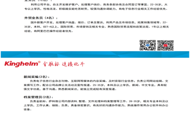 金航标/萨科微招贤纳士