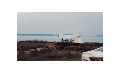 钦州海边——星空下的露营之旅